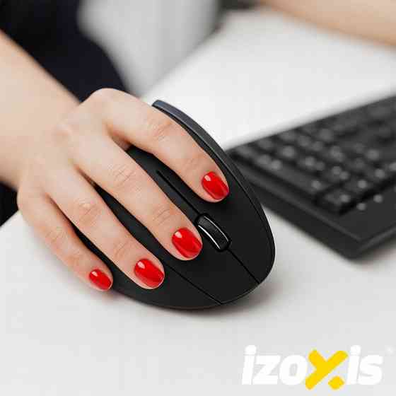 Беспроводная мышка вертикальная до 10 метром USB nano Izoxis (26628) Нововолынск