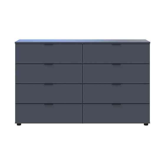 Комод Doros Рон 8 Графит 8 Ящиков 130х38х81 DRS-011775 (41516173) Днепр