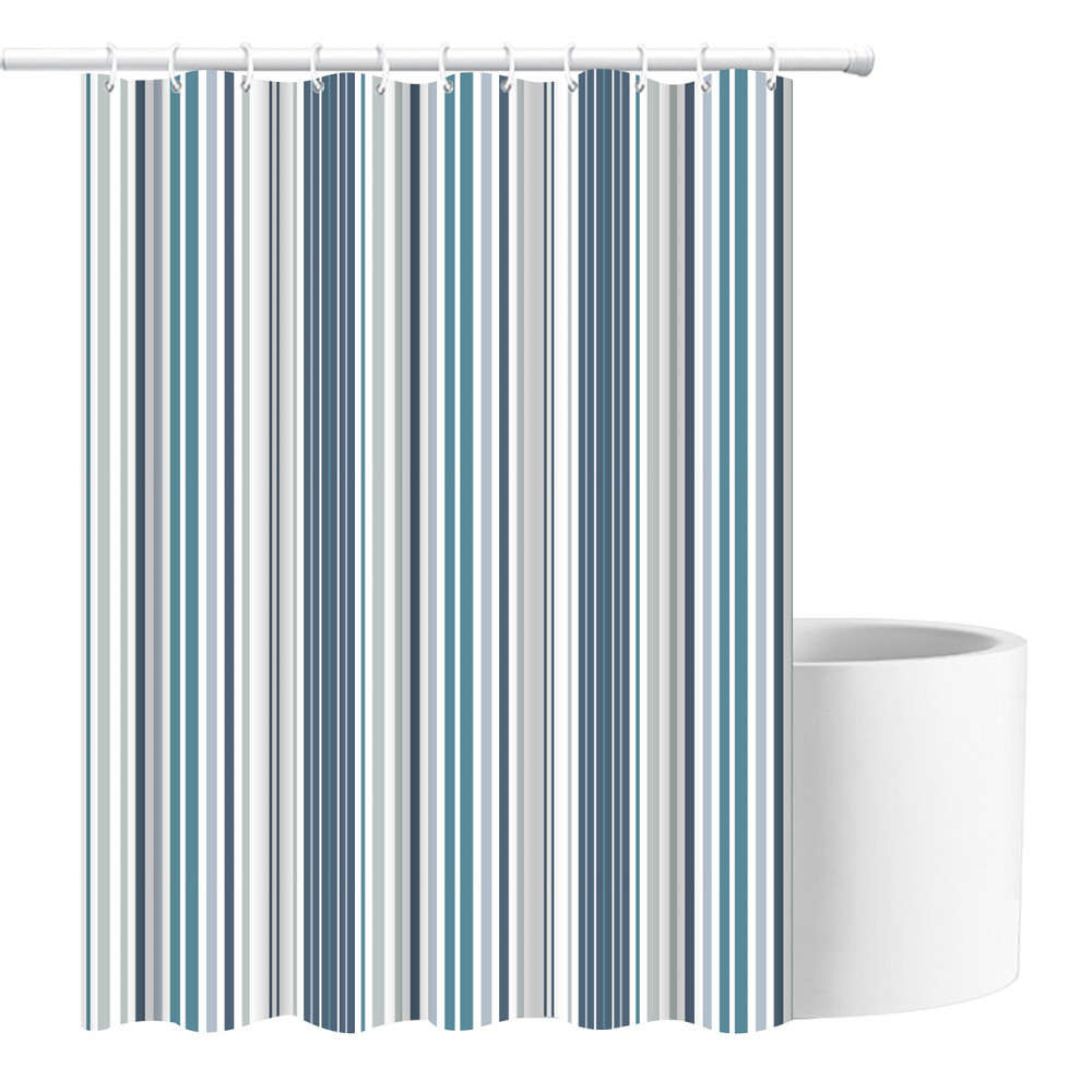 Шторка для ванны из полиэстера водонепроницаемая Bathlux 180x180 см с кольцами, занавеска для ванной комнаты Каменец-Подольский - изображение 4