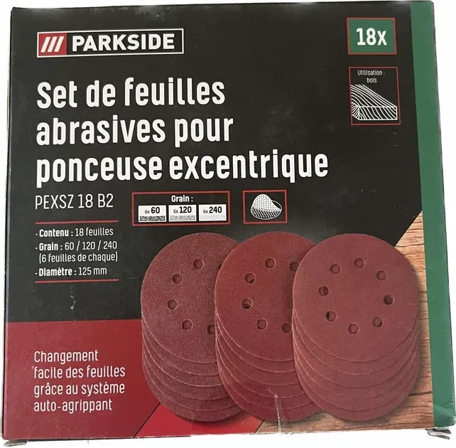 Набір Нождачки на шліфмашину PARKSIDE 18 шт кругла Германия Полтава - фото 1
