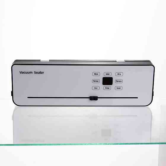 Вакууматор побутовий сенсорний для сухих і вологих продуктів 120 Вт із вбудованим різаком пакувальник вакуумний Білий HP-11-29W Коломия