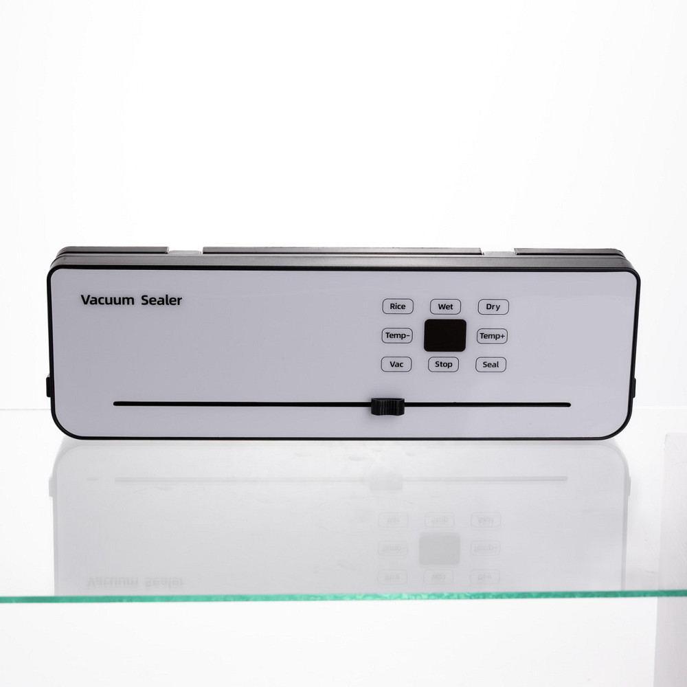 Вакууматор побутовий сенсорний для сухих і вологих продуктів 120 Вт із вбудованим різаком пакувальник вакуумний Білий HP-11-29W Коломыя - изображение 3