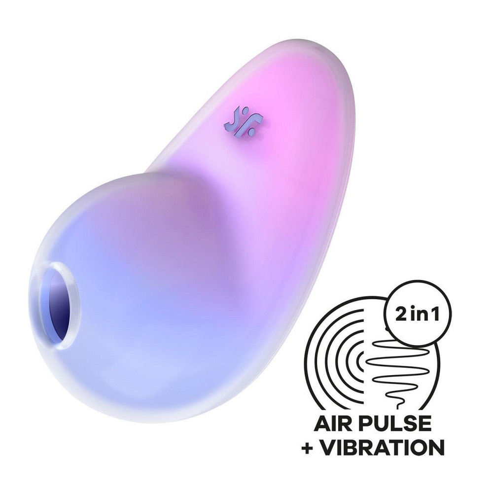 Вакуумний стимулятор з вібрацією Satisfyer Pixie Dust Violet/Pink Sex Aura Київ - фото 1