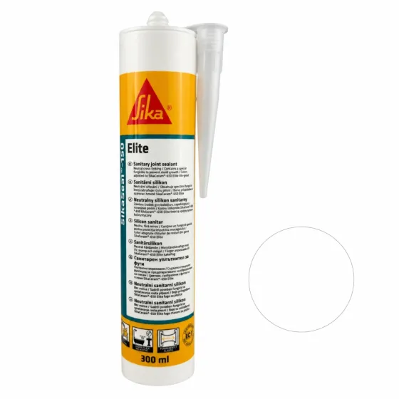 Герметик силіконовий Sika санітарний білий 10, 300мл (SikaSeal-190-WH) Київ