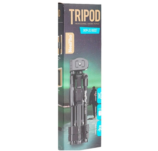 Універсальний штатив NeePho NP-3160S не знімний майданчик + тримач + пульт (30-68.5см) Чорний Вінниця - фото 4