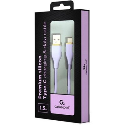 Дата кабель USB 2.0 AM to Type-C 1.5m 2.1A Cablexpert (CC-USB2S-AMCM-1.5M-P) Вінниця - фото 2