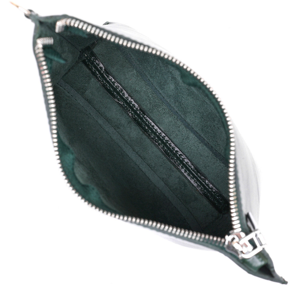 Практичная кожаная косметичка для женщин Shvigel 16411 Зеленый Киев - изображение 7