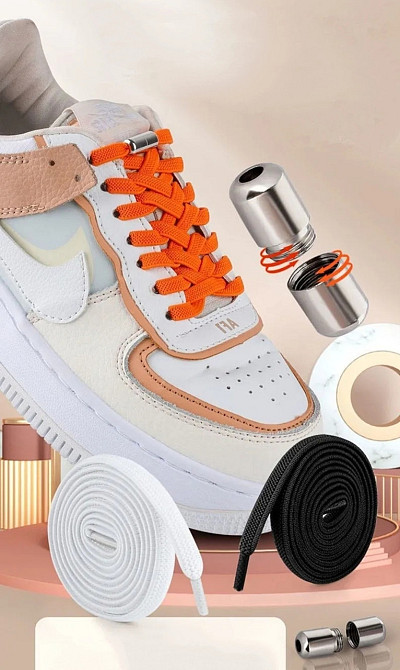 Шнурки еластичні без зав'язок з металевими застібками Сміла - фото 3