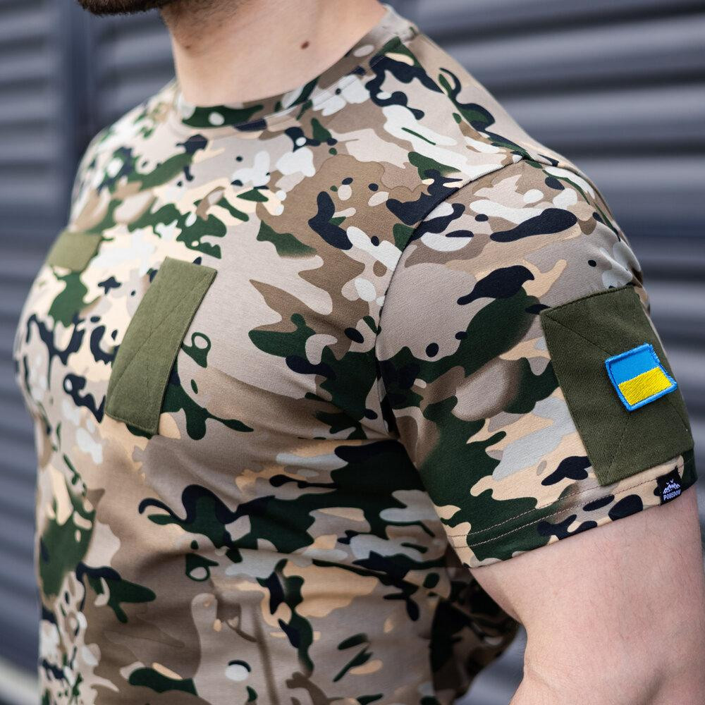 Футболка мужская однотонная Мультикам Pobedov Peremoga Військова Киев - изображение 3