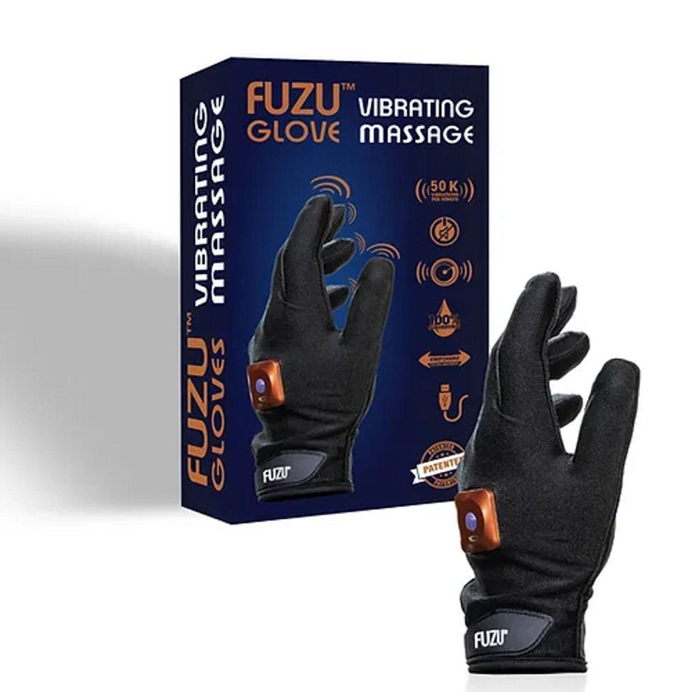 Віброрукавичка (ліва) FUZU Gloves Vibrating Massage Left Hand, 11 режимів Sex Aura Київ - фото 2