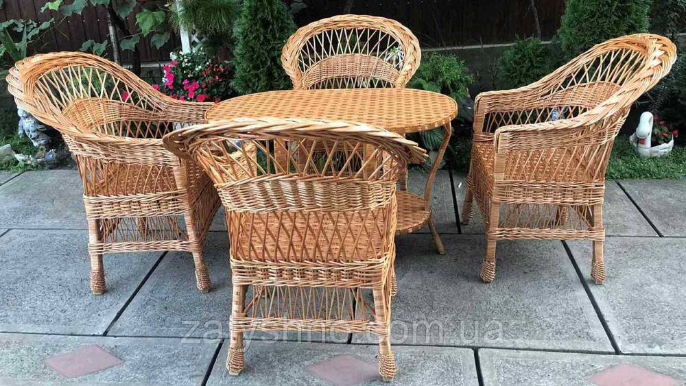 Мебель из лозы плетеная  | Плетеная мебель дачная |мебель плетеная   с овальным столом Киев - изображение 4