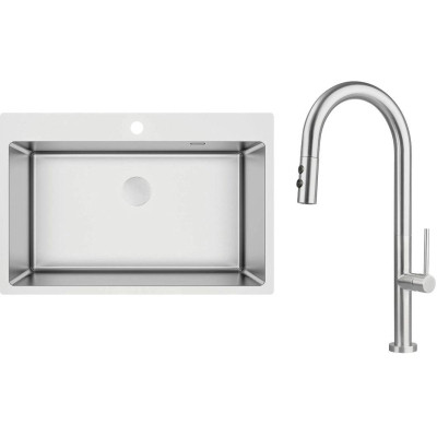 Мойка кухонная Deante Olfato ZPO_010C + зміш. BQO_F72M (ZPOE010C) Винница - изображение 1