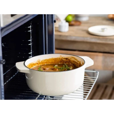 Кастрюля KitchenAid чавунна з кришкою 3,3 л Мигдалевий крем (CC006056-001) Винница - изображение 7