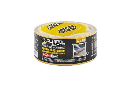 MASTERTOOL Стрічка двостороння MASTERTOOL на поліпропіленовій основі 38 мм 5 м 77-3305 Коломия