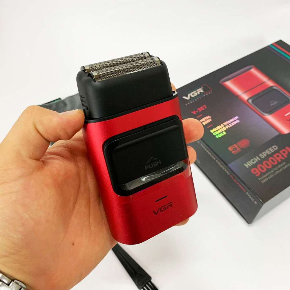 Чоловіча акумуляторна електробритва, Бритва з акумуляторним зарядним пристроєм, Бритви акумуляторні ZE-17 Івано-Франківськ - фото 1