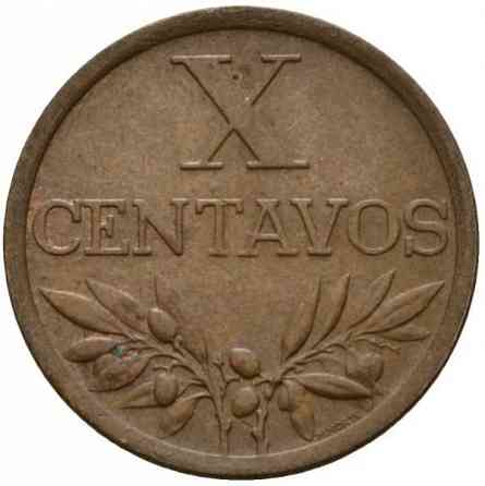 Португалія 10 сертаво, 1942-1969 (Г) Полтава