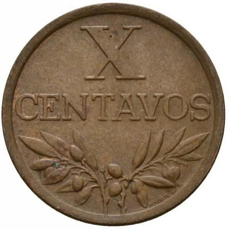 Португалия 10 сентаво, 1942-1969(Г) Полтава - изображение 1