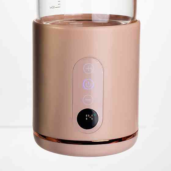 Пляшка з підігрівом для дитячого харчування 300 мл з акумулятором Рожевий HW01P Коломыя