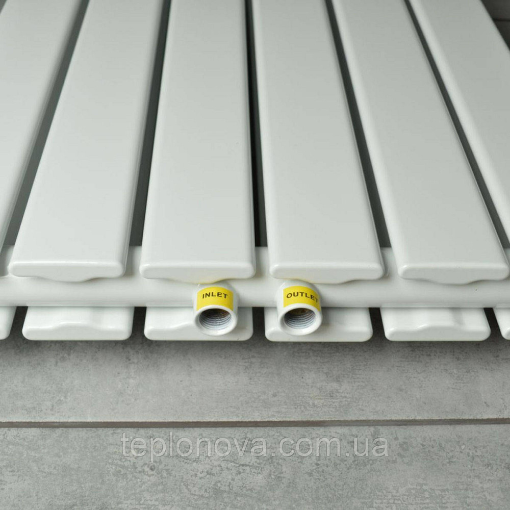 Вертикальный радиатор Largo double 456*1800-6 (50мм), anticor, белый Черновцы - изображение 4