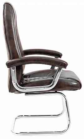 Офісне Конференційне Крісло Richman Florence Madras Dark Brown CF Хром Коричневий Київ
