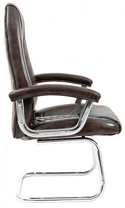 Офісне Конференційне Крісло Richman Florence Madras Dark Brown CF Хром Коричневий Київ - фото 3