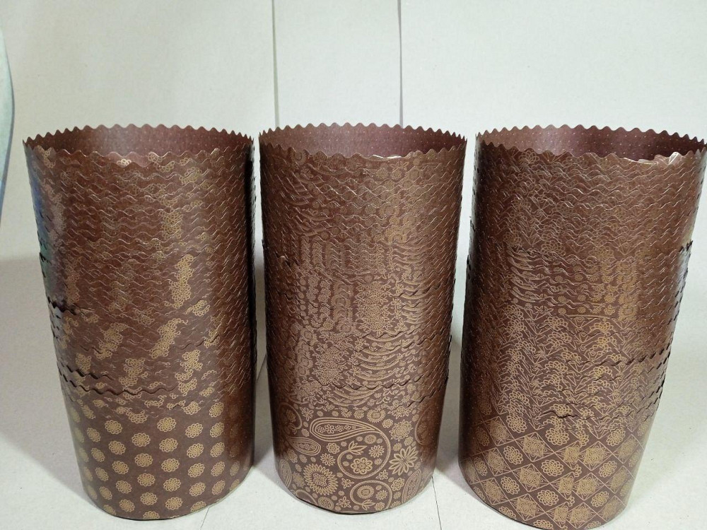 Форми для пасок 400–500 г d130×h85 мм італійські, паперові, 50 шт для великодньої випічки Харків - фото 9