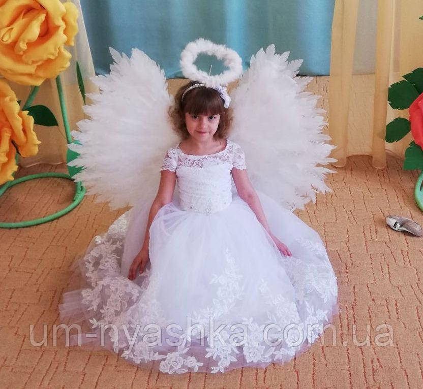 Платье Снежинка Платье ангела Детское длинное белое платье Дианочка 104-122 Кривой Рог - изображение 2