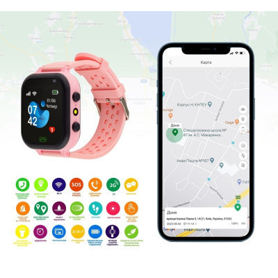 Смарт-годинник Amigo GO009 Pink (996384) Вінниця - фото 7