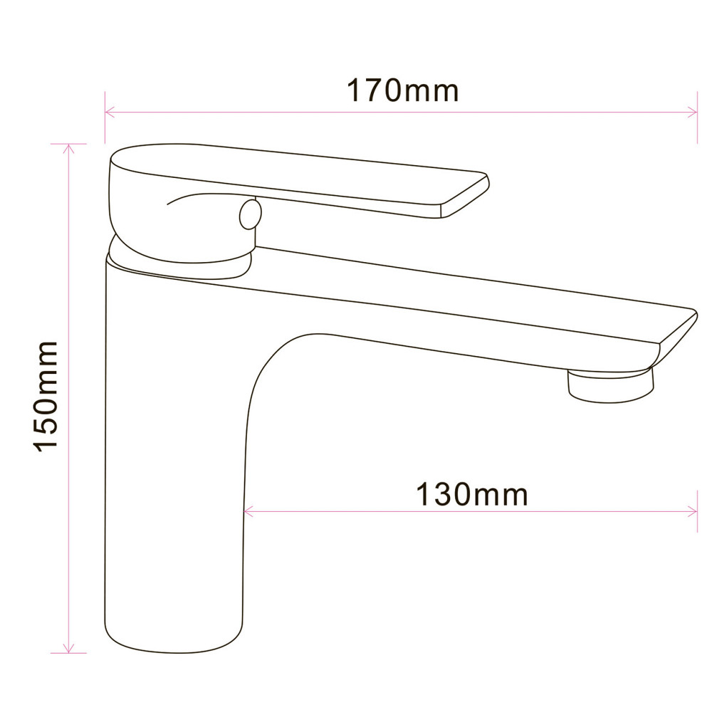 Змішувач для умивальника Globus Lux TURIN GLTU-0401 (000031798) Київ - фото 2