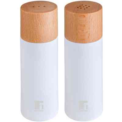 Набор для специй Bergner Naturally, для солі та перцю 2 предмета (BG-48518-WH) Винница