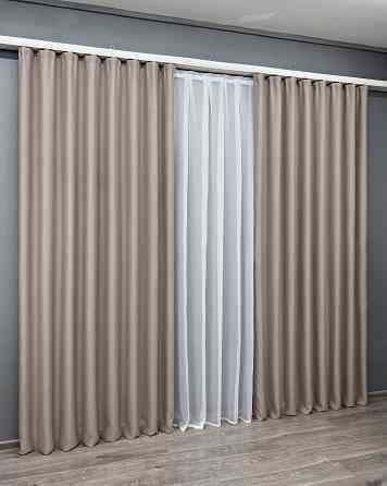 Комплект готових штор VR-Textil Bagema Rvs № 2071ш Світле какао  150х270 см 2 шт (33-1274) Київ