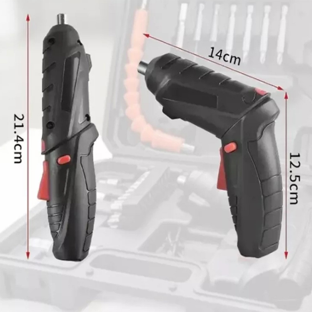 Викрутка акумуляторна з насадками 48в1, 1800 мАг, у кейсі / Електровикрутка / Міні шуруповерт Київ - фото 9