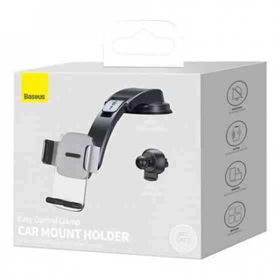 Держатель телефона автомобильный Baseus Easy Control Clamp Pyste Type + Air Outlet set черный Львов