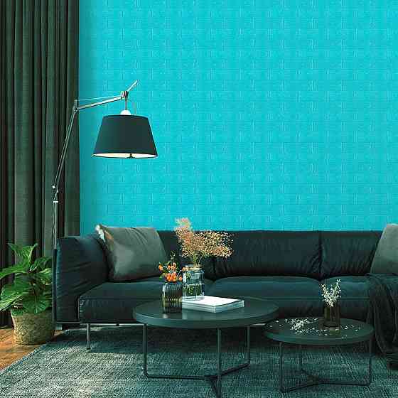 3D панель самоклеющаяся700х770х3мм кирпич Бирюза (002-3) SW-00000573 Киев