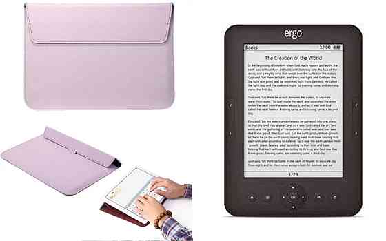 Чохол-конверт VitoCase для Ergo Book 0612, з функцією підставки для книги Коричневий Київ