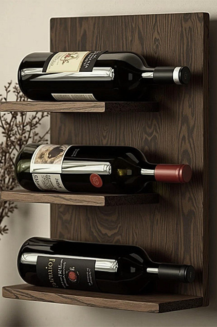 Настенная винная полка 