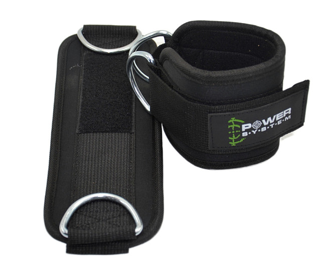 Манжети на щиколотку Power System PS-3460 Ankle Strap Gym Guy Black Каменское - изображение 5