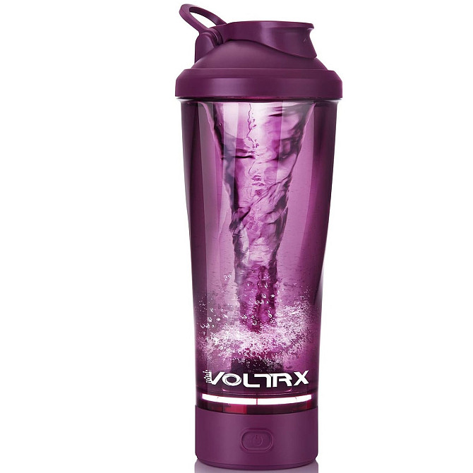 Шейкер спортивний електричний VOLTRX VortexBoost 600 мл. Tritan Purple Каменское - изображение 10