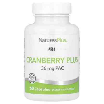Витаминно-минеральный комплекс Natures Plus Клюква органическая, PRO Cranberry Plus, 60 капсул (NAP-39516) Винница