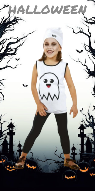 Дитячий костюм Привид на Хелловін розмір 1-2 роки 86-98 Німеччина білий Київ - фото 1