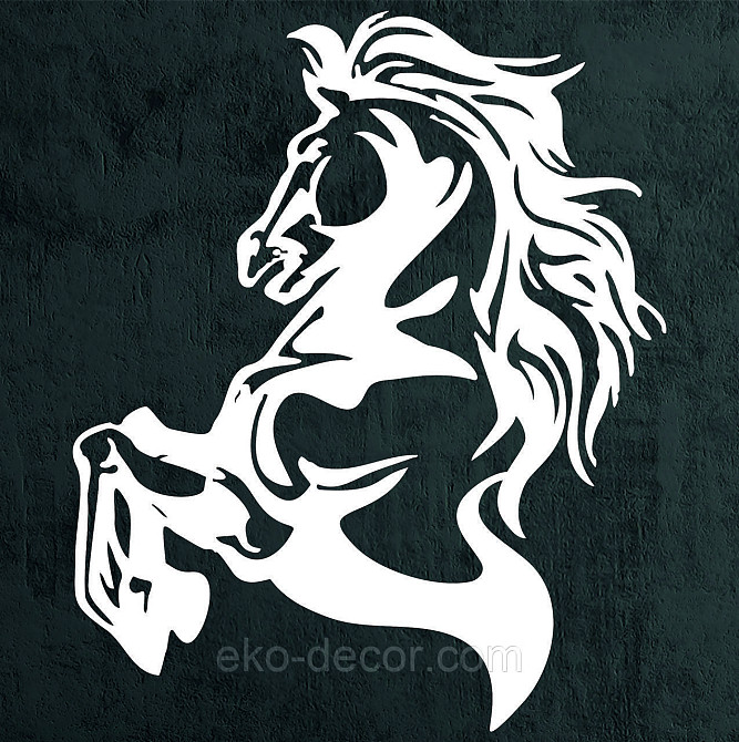 Декоративное настенное Панно «Лошадь», Декор на стену 50*41 см, Белый Киев - изображение 5