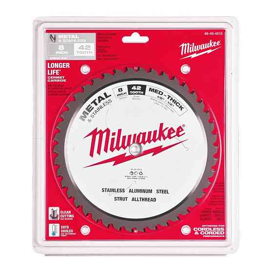 Диск пиляльний по металу MILWAUKEE, діаметр 203х15,8мм, 42 зуб. Одесса