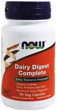 Молочні ферменти  Now Foods Dairy Digest Complete 90 вег капсул Київ
