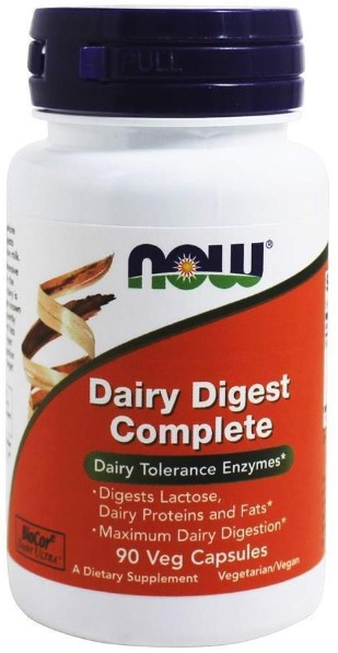 Молочні ферменти  Now Foods Dairy Digest Complete 90 вег капсул Київ - фото 1