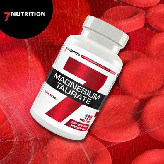Таурат магнію + Вітамін B6 7 Nutrition Magnesium Taurate 736 mg + B6 5 mg 120 caps Луцьк