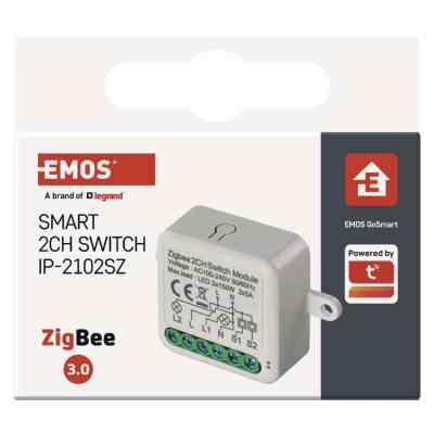 Модуль управління розумним будинком EMOS H5102 ZigBee 3.0 2-Channel (H5102) Вінниця