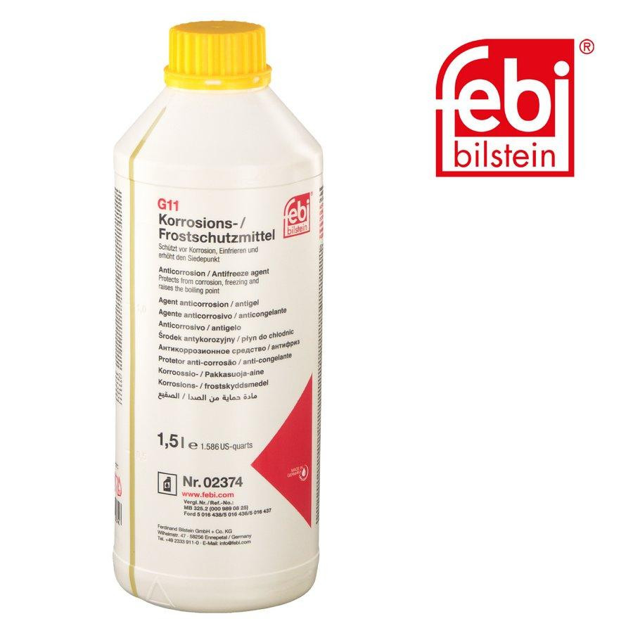 Febi 02374 — Антифриз G11 (жовтий) 1.5L | Надійний захист системи охолодження та стабільна робота двигуна Ковель - фото 1