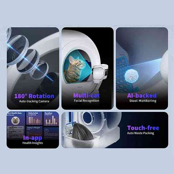 Смарт-лоток Petkit Purobot Ultra With Cam Self-Clean (P9903) ( Білий ) Харків