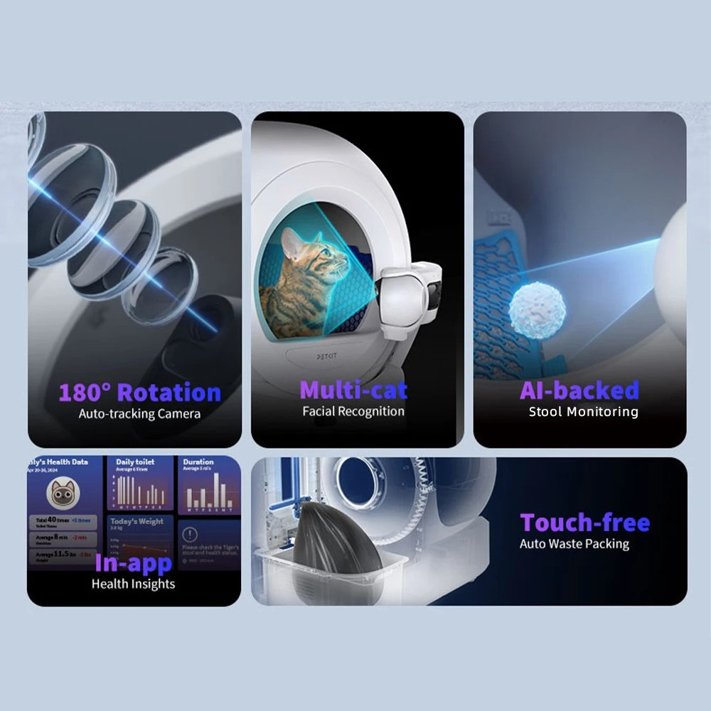 Смарт-лоток Petkit Purobot Ultra With Cam Self-Clean (P9903) ( Білий ) Харьков - изображение 6