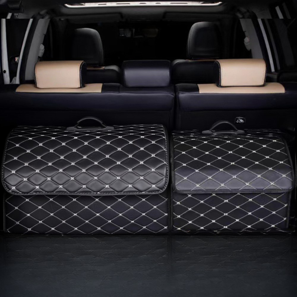 Комплект сумок-органайзеров автомобильных в багажник машины саквояж ящик для хранения акссесуаров в авто размер XL+L Каменец-Подольский - изображение 2